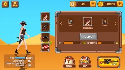 Emulate iPhone app Western Cowboy Gun Fight using MyAndroid