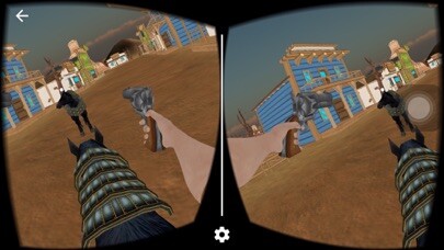 Emulate iPhone app Western Cowboy - Horse Raiding For GoogleCardboard using MyAndroid