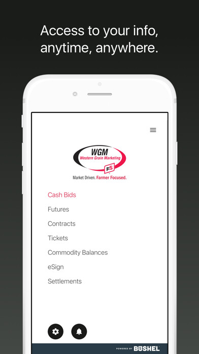 Emulate iPhone app Western Grain Marketing using MyAndroid