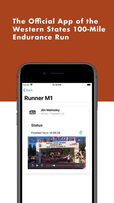 Emulate iPhone app Western States Endurance Run using MyAndroid Emulate iPhone app Western States Endurance Run using MyAndroid