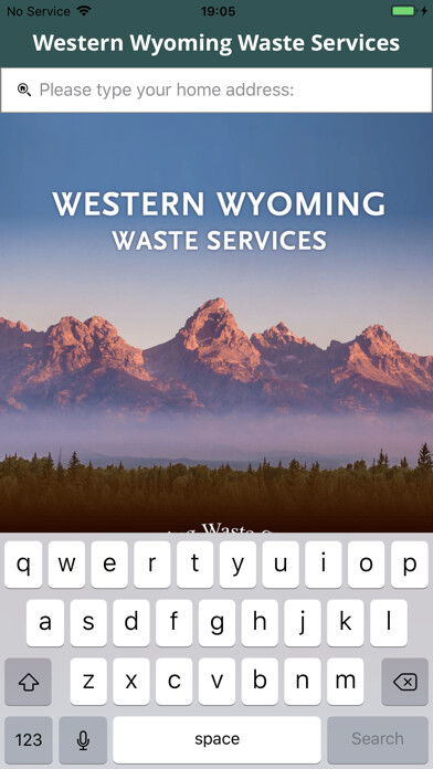 Emulate iPhone app Western Wyoming Waste Services using MyAndroid
