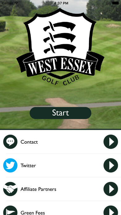 Emulate iPhone app West Essex Golf Club using MyAndroid