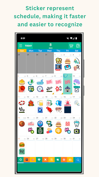 Run android online APK WeStick Calendar from MyAndroid or emulate WeStick Calendar using MyAndroid