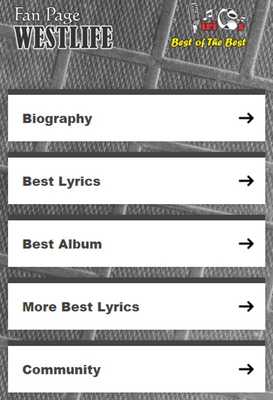 Emulate Android APK Westlife: Best Lyrics Emulate Android APK Westlife: Best Lyrics