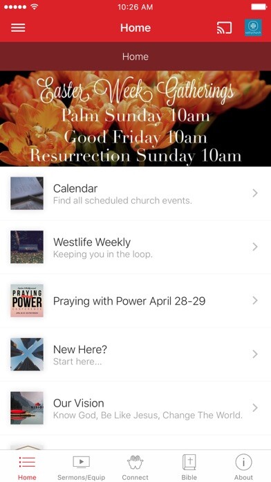 Emulate iPhone app Westlife Church using MyAndroid Emulate iPhone app Westlife Church using MyAndroid