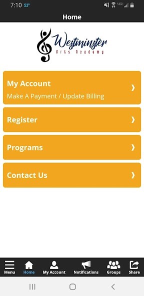 Run android online APK Westminster Arts Academy Customer Portal from MyAndroid or emulate Westminster Arts Academy Customer Portal using MyAndroid Run android online APK Westminster Arts Academy Customer Portal from MyAndroid or emulate Westminster Arts Academy Customer Portal using MyAndroid