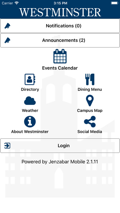 Emulate iPhone app WestminsterPa using MyAndroid