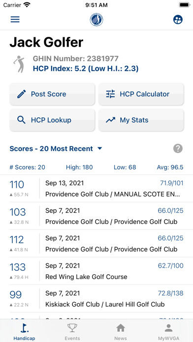 Emulate iPhone app West Virginia Golf using MyAndroid Emulate iPhone app West Virginia Golf using MyAndroid