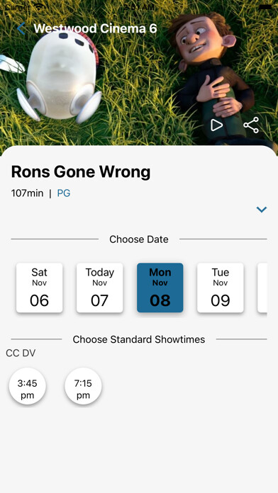 Emulate iPhone app Westwood Cinema Six using MyAndroid Emulate iPhone app Westwood Cinema Six using MyAndroid
