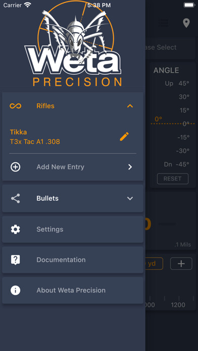 Emulate iPhone app Weta Precision using MyAndroid