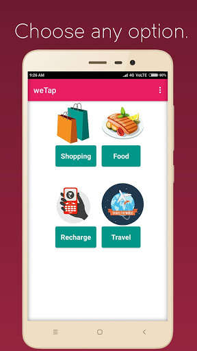 Run android online APK weTap: Shop, Travel, Recharge, Order Food from MyAndroid or emulate weTap: Shop, Travel, Recharge, Order Food using MyAndroid