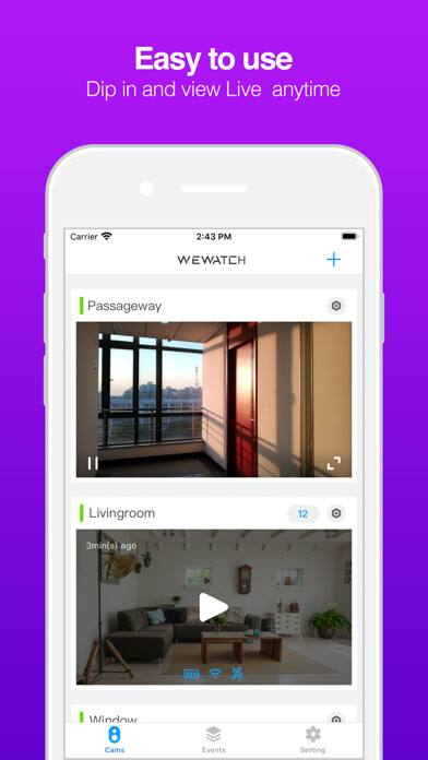 Emulate iPhone app WEWATCH CAM using MyAndroid