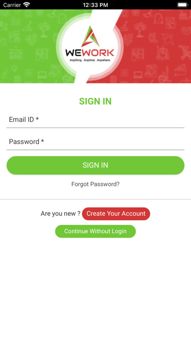 Emulate iPhone app Wework kwt using MyAndroid