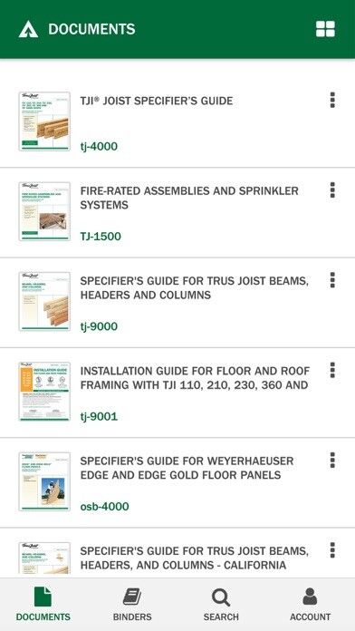 Emulate iPhone app Weyerhaeuser Document Library using MyAndroid