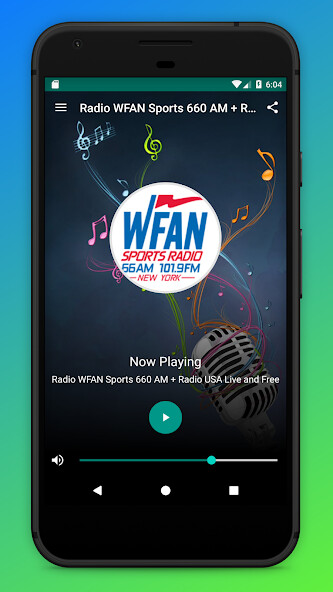 Run android online APK WFAN Sports Radio 101.9 FM USA from MyAndroid or emulate WFAN Sports Radio 101.9 FM USA using MyAndroid