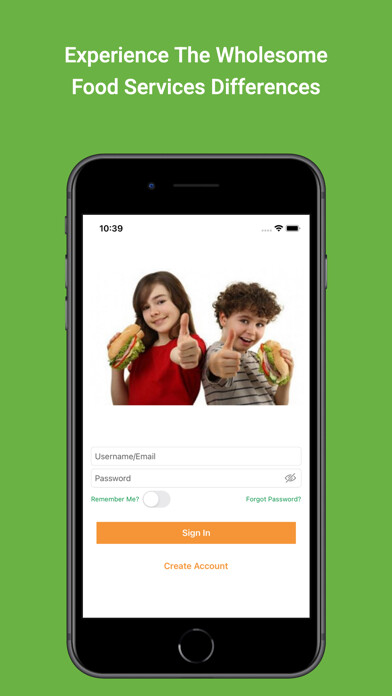 Emulate iPhone app WFS Ordering using MyAndroid