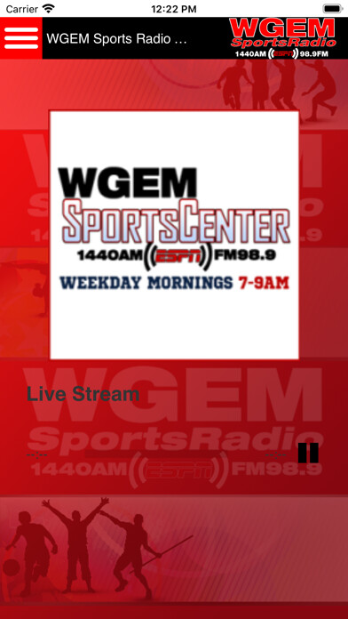 Emulate iPhone app WGEM SportsRadio using MyAndroid Emulate iPhone app WGEM SportsRadio using MyAndroid