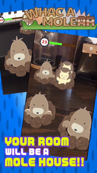Emulate iPhone app WHAC-A-MOLE AR using MyAndroid Emulate iPhone app WHAC-A-MOLE AR using MyAndroid
