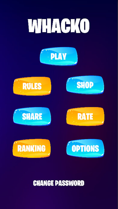 Emulate iPhone app Whacko - speed tapping game using MyAndroid