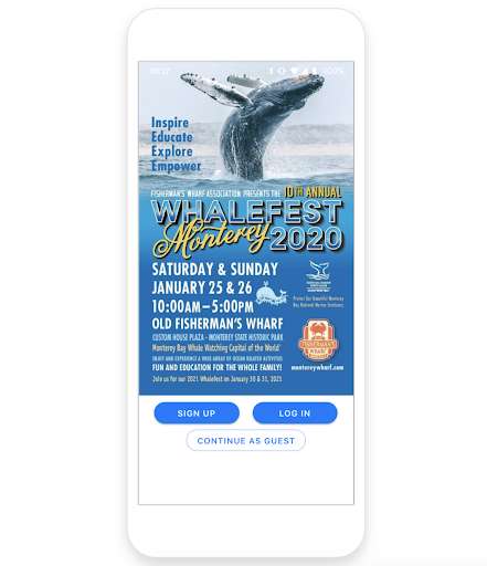 Run android online APK Whalefest Monterey 2020 from MyAndroid or emulate Whalefest Monterey 2020 using MyAndroid Run android online APK Whalefest Monterey 2020 from MyAndroid or emulate Whalefest Monterey 2020 using MyAndroid