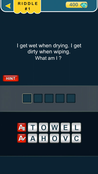 Emulate iPhone app What am I? riddles - Word game using MyAndroid Emulate iPhone app What am I? riddles - Word game using MyAndroid