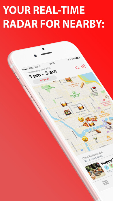 Emulate iPhone app WhatElse - Nearby Happy Hours using MyAndroid Emulate iPhone app WhatElse - Nearby Happy Hours using MyAndroid