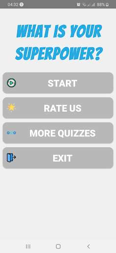 Run android online APK What is Your SuperPower? Fun Quiz from MyAndroid or emulate What is Your SuperPower? Fun Quiz using MyAndroid