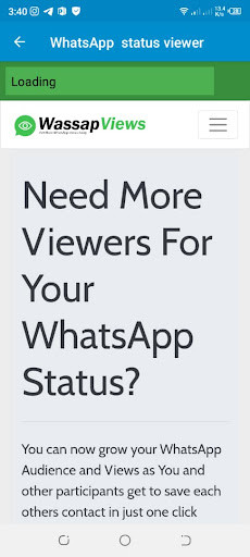 Run android online APK Whatsapp Status Viewer from MyAndroid or emulate Whatsapp Status Viewer using MyAndroid