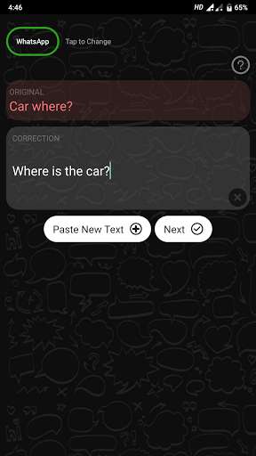 Run android online APK WhatsCorrect: Correction tool for WhatsApp & More from MyAndroid or emulate WhatsCorrect: Correction tool for WhatsApp & More using MyAndroid