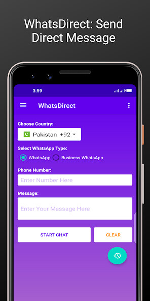 Run android online APK WhatsDirect: Chat w/o contacts from MyAndroid or emulate WhatsDirect: Chat w/o contacts using MyAndroid