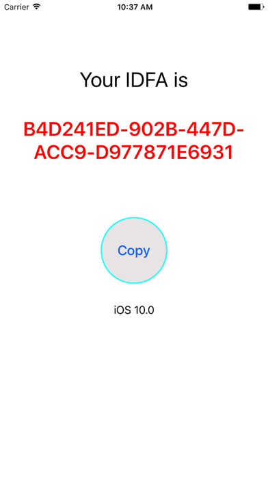 Emulate iPhone app WhatsMyIDFA using MyAndroid Emulate iPhone app WhatsMyIDFA using MyAndroid
