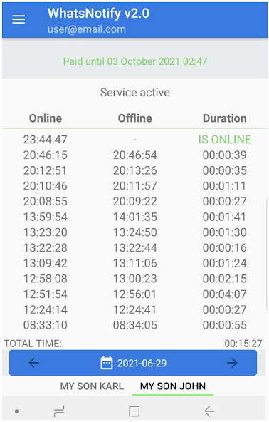 Run android online APK WhatsNotify from MyAndroid or emulate WhatsNotify using MyAndroid