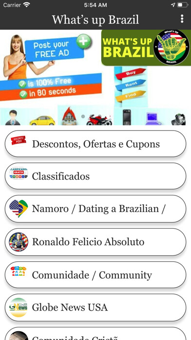 Emulate iPhone app Whats up Brazil using MyAndroid