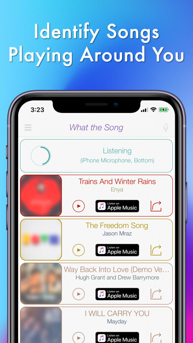 Emulate iPhone app What the Song: Instant Tune ID using MyAndroid Emulate iPhone app What the Song: Instant Tune ID using MyAndroid