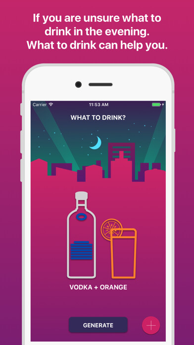 Emulate iPhone app What to drink? - DrinkGenerate using MyAndroid Emulate iPhone app What to drink? - DrinkGenerate using MyAndroid