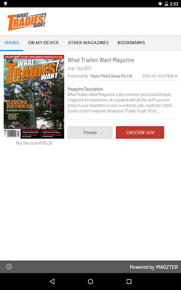Run android online APK What Tradies Want Magazine from MyAndroid or emulate What Tradies Want Magazine using MyAndroid Run android online APK What Tradies Want Magazine from MyAndroid or emulate What Tradies Want Magazine using MyAndroid