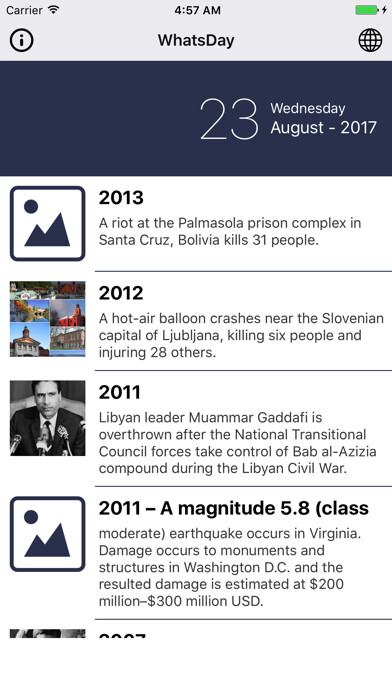 Run android online APK What was Today from MyAndroid or emulate What was Today using MyAndroid