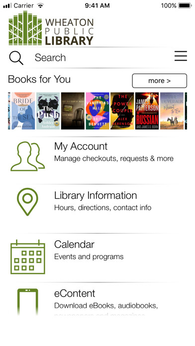 Emulate iPhone app Wheaton Public Library using MyAndroid Emulate iPhone app Wheaton Public Library using MyAndroid