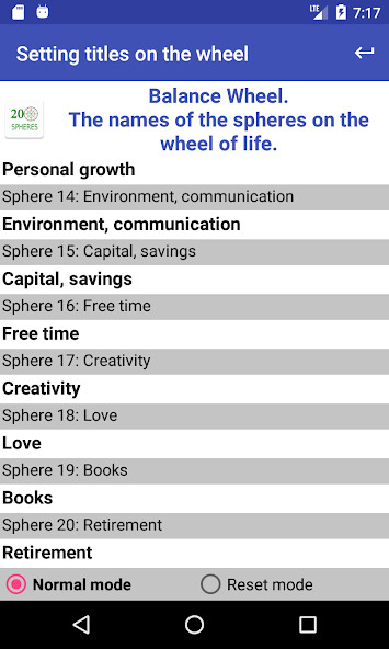 Run android online APK Wheel of life 20 spheres from MyAndroid or emulate Wheel of life 20 spheres using MyAndroid