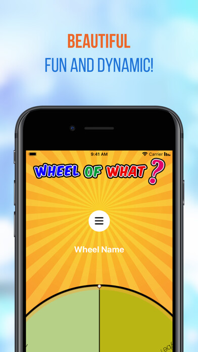 Emulate iPhone app Wheel of What? Decision Wheel using MyAndroid