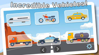 Emulate iPhone app Wheels Puzzles For Kids using MyAndroid