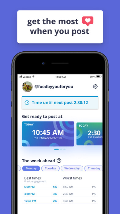 Emulate iPhone app WhenToPost: Best Times to Post using MyAndroid Emulate iPhone app WhenToPost: Best Times to Post using MyAndroid