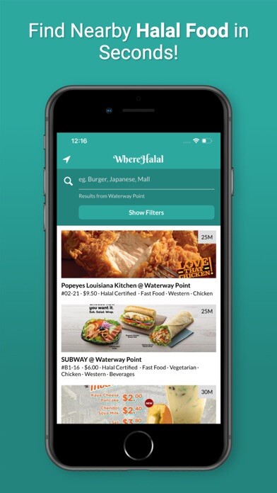 Emulate iPhone app WhereHalal - Food & Reviews using MyAndroid Emulate iPhone app WhereHalal - Food & Reviews using MyAndroid