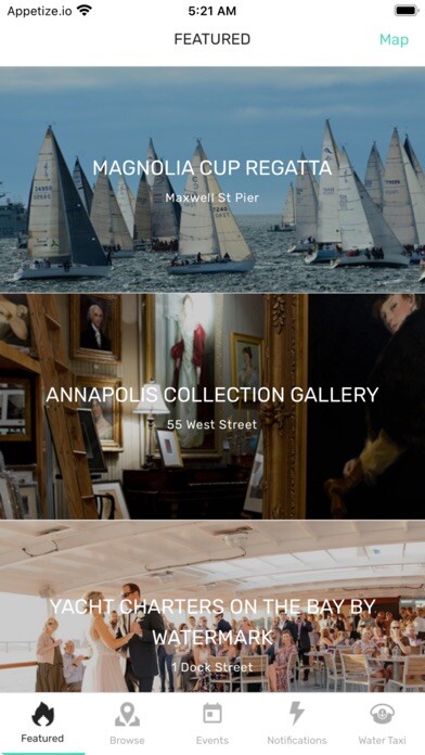 Emulate iPhone app Where In Annapolis using MyAndroid