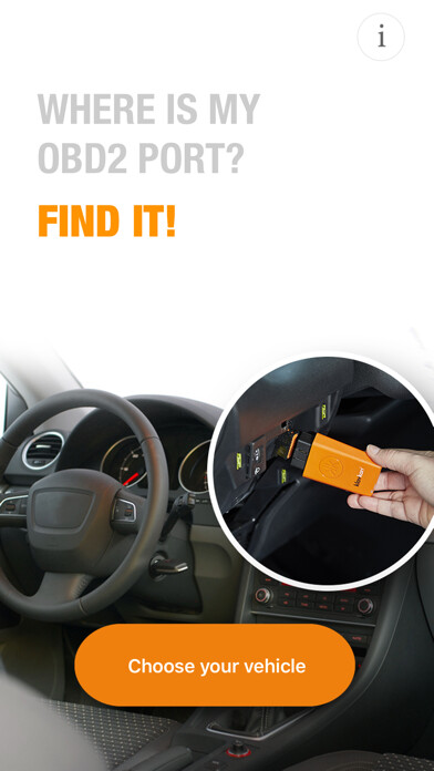 Emulate iPhone app Where is my OBD2 port? Find it using MyAndroid