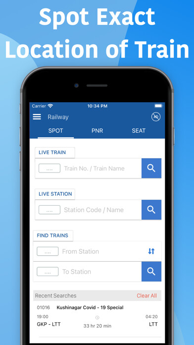 Emulate iPhone app Where is my train : Railway using MyAndroid Emulate iPhone app Where is my train : Railway using MyAndroid