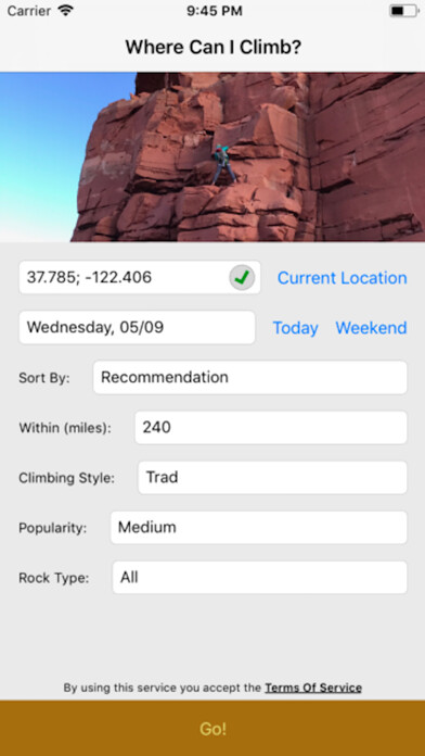 Emulate iPhone app Where to Climb using MyAndroid Emulate iPhone app Where to Climb using MyAndroid
