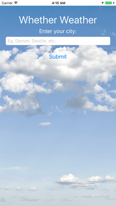 Emulate iPhone app Whether Weather App using MyAndroid Emulate iPhone app Whether Weather App using MyAndroid