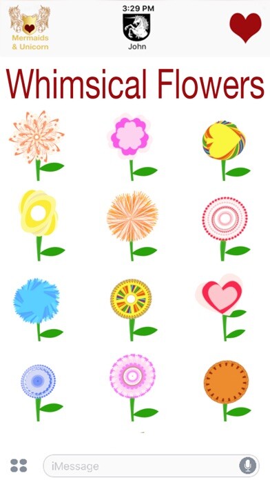 Emulate iPhone app Whimsical Flowers using MyAndroid