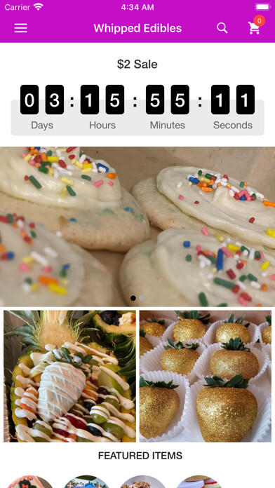 Emulate iPhone app Whipped Edibles Bakery using MyAndroid Emulate iPhone app Whipped Edibles Bakery using MyAndroid